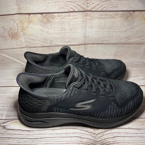 SKECHERS Men's Sz 10.5 Extra Wide Go Walk Arch Fit 2.0 Grand Hands Free Slip-In - Picture 6 of 9